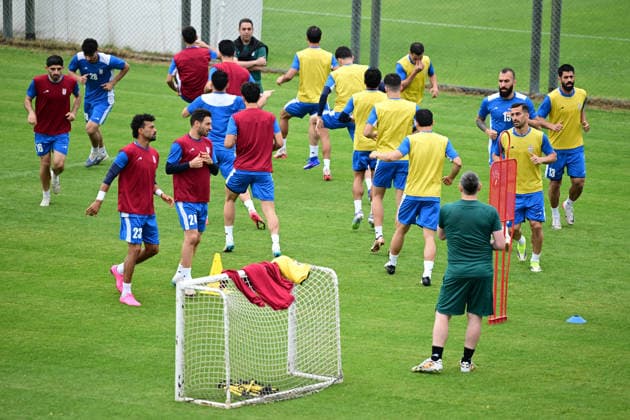 Iran National Football Team starts preparations in Turkiye s Antalya ahead of 2026 FIFA World Cup, WM, Weltmeisterschaft, Fussball ANTALYA, TURKIYE - MAY 19: Members of the Iran National Football Team take part in a training session at the Mardan Sports Complex in Antalya, Turkiye on May 19, 2026. The national team, Nationalteam launched their training camp in southern Turkiye to prepare for the upcoming 2026 FIFA World Cup, jointly hosted by the United States, Canada, and Mexico. Orhan Cicek Anadolu Antalya Turkey. Editorial use only. Please get in touch for any other usage. Copyright: x2026xAnadoluxOrhanxCicekx