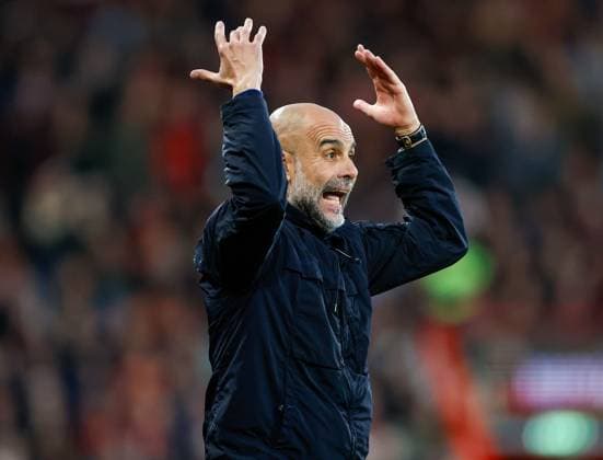 Pep Guardiola the Manchester City manager AFC Bournmeouth v Manchester City, Football, Premier League, Vitality Stadium, Bournemouth, Dorset, UK - 19 05 2026 EDITORIAL USE ONLY No use with unauthorised audio, video, data, fixture lists, club league logos or live services. Online in-match use limited to 120 images, no video emulation. No use in betting, games or single club league player publications. Copyright: xMattxImpey Shutterstockx 16884011x
