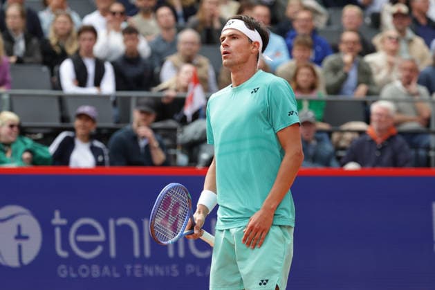 2026.05.21, xFSx, Bitpanda Open Hamburg ATP500, viertelfinale, Herren-Tennistunier in Hamburg , Am Rothembaum in Hamburg , Daniel Altmaier (GER) enttaeuscht, enttaeusch schauend, dissapointed, traurig, frustriert, frust, gefrustet Copyright: HMBxMedia FernandoxSoares