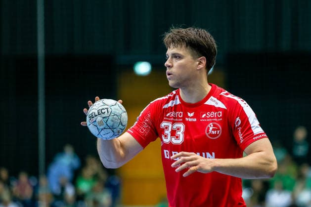 Aaron Mensing (MT Melsungen, 33) am Ball, SC DHfK Leipzig vs MT Melsungen, Handball, 1. Bundesliga, 32. Spieltag, Saison 2025 2026, 21.05.2026, SC DHfK Leipzig vs MT Meslungen, Handball, 1. Bundesliga, 32. Spieltag, Saison 2025 2026, 21.05.2026 Leipzig Copyright: xEibner-Pressefoto LauraxRoemerx EP_LRR