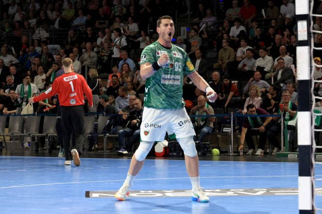 DEU, DHB, 1.HBL, Fuechse Berlin vs. Hannover Burgdorf, 21.05.2026, Max-Schmeling-Halle, Berlin, DEU, DHB, 1.HBL, Fuechse Berlin vs. Hannover Burgdorf, im Bild Mijajlo Marsenic (Fuechse Berlin 93)