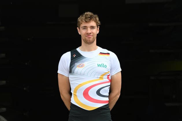 Kaspar VIRNEKAES, Virnekäs, Ruderer, Portraet, Portrait, Porträt, Einzelbild, angeschnittenes Einzelmotiv, Rudern, Praesentation Deutschland-Achter der Saison 2026, am 21.05.2026 in Dortmund Deutschland. Â