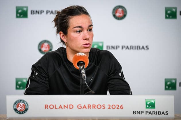 May 22, 2026, Paris, France, France: Lois BOISSON of France during the Roland-Garros 2026, French Open 2026, Grand Slam tennis tournament at Roland-Garros Stadium on May 22, 2026 in Paris, France. Roland Garros 2026 - press conference, PK, Pressekonferenz - ZUMAm308 20260522_zsp_m308_004 Copyright: xMatthieuxMirvillex