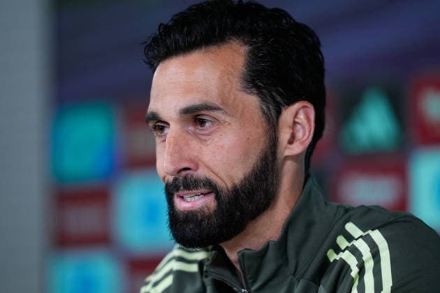 May 22, 2026, Valdebebas, Madrid, Spain: Alvaro Arbeloa, head coach of Real Madrid, attends his press conference, PK, Pressekonferenz during the training day of Real Madrid ahead the Spanish League, LaLiga EA Sports, football match against Athletic Club de Bilbao at Ciudad Deportiva Real Madrid on May 22, 2026, in Madrid, Spain. Alvaro Arbeloa Press Conference For Real Madrid - Laliga Ea Sports - ZUMAa181 20260522_zaa_a181_024 Copyright: xDennisxAgyemanx