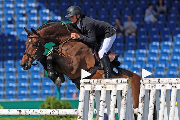 Richard Vogel (GER) mit Pferd United Touch S , S1 - Preis der Soers, CSI5*, Spezial Zwei-Phasen Springprüfung , Weltfest des Pferdesports, World Equestrian Festival, TSCHIO Aachen 2026, TSCHIO statt CHIO 2026, Aachener Soers, 22. bis 24. Mai 2026, Reitsport, 22.05.2026, Aachen Aachener Soers Deutschland