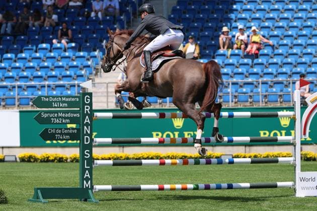 Sieger Julien Epaillard (FRA) mit Pferd Easy Up De Grandry, 1. Platz, S1 - Preis der Soers, CSI5*, Spezial Zwei-Phasen Springprüfung , Weltfest des Pferdesports, World Equestrian Festival, TSCHIO Aachen 2026, TSCHIO statt CHIO 2026, Aachener Soers, 22. bis 24. Mai 2026, Reitsport, 22.05.2026, Aachen Aachener Soers Deutschland