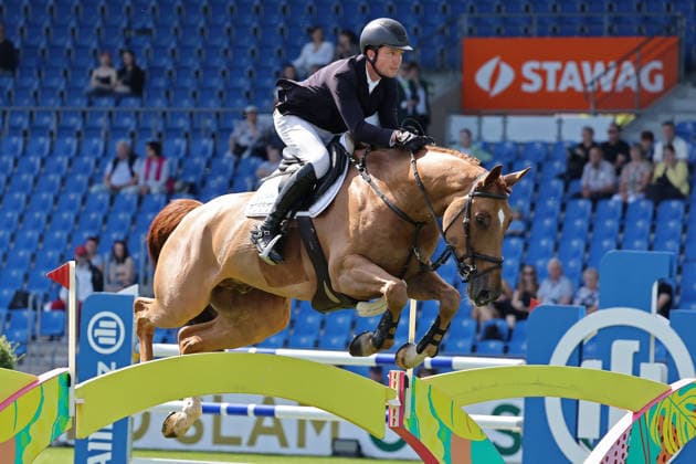 Gerriet Nieberg (GER) mit Pferd Don Plus , S1 - Preis der Soers, CSI5*, Spezial Zwei-Phasen Springprüfung, Weltfest des Pferdesports, World Equestrian Festival, TSCHIO Aachen 2026, TSCHIO statt CHIO 2026, Aachener Soers, 22. bis 24. Mai 2026, Reitsport, 22.05.2026, Aachen Aachener Soers Deutschland