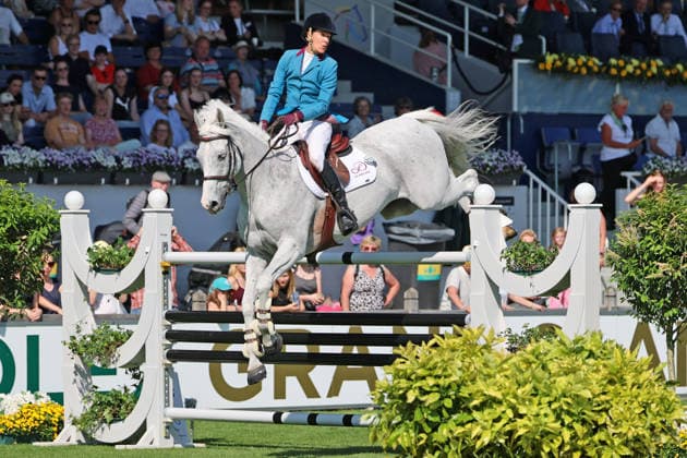 Luciana Diniz (BRA) mit Pferd Vertigo Du Desert, 2. Platz, 1. Qualifikation Rolex Grand Prix, CSI5* - Springprüfung (Fehler Zeit) , Weltfest des Pferdesports, World Equestrian Festival, TSCHIO Aachen 2026, TSCHIO statt CHIO 2026, Aachener Soers, 22. bis 24. Mai 2026, Reitsport, 22.05.2026, Aachen Aachener Soers Deutschland