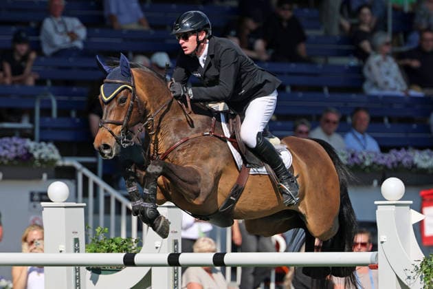 Daniel Coyle (IRL) mit Pferd Farrel, 1. Platz, Sieger, 1. Qualifikation Rolex Grand Prix, CSI5* - Springprüfung (Fehler Zeit) , Weltfest des Pferdesports, World Equestrian Festival, TSCHIO Aachen 2026, TSCHIO statt CHIO 2026, Aachener Soers, 22. bis 24. Mai 2026, Reitsport, 22.05.2026, Aachen Aachener Soers Deutschland