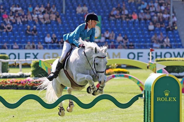 2. Platz, Luciana Diniz (BRA) mit Pferd Fertig Du Desert , 1. Qualifikation Rolex Grand Prix CSI5*, Weltfest des Pferdesports, World Equestrian Festival, TSCHIO Aachen 2026, TSCHIO statt CHIO 2026, Aachener Soers, 22. bis 24. Mai 2026, Reitsport, 22.05.2026, Aachen Aachener Soers Deutschland