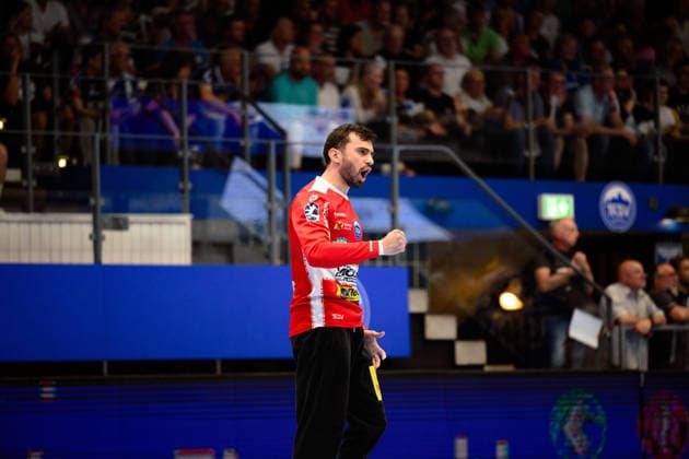 Matija Spikic (ThSV Eisenach, 01) Jubel zur Parade. GER, ThSV Eisenach gegen TBV Lemgo Lippe, 1. Daikin Handballbundesliga, Handball, 32.Spieltag, Saison 2025 2026, 22.05.2026 GER, ThSV Eisenach gegen TBV Lemgo Lippe, 1. Daikin Handballbundesliga, Handball, 32.Spieltag, Saison 2025 2026, 22.05.2026 Eisenach Copyright: xEibner-Pressefoto MartinxHerbstx EP_MHT
