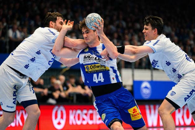 Stephan Seitz (ThSV Eisenach, 44), Hendrik Wagner (TBV Lemgo Lippe, 28), Frederik Simak (TBV Lemgo Lippe, 08) GER, ThSV Eisenach gegen TBV Lemgo Lippe, 1. Daikin Handballbundesliga, Handball, 32.Spieltag, Saison 2025 2026, 22.05.2026 GER, ThSV Eisenach gegen TBV Lemgo Lippe, 1. Daikin Handballbundesliga, Handball, 32.Spieltag, Saison 2025 2026, 22.05.2026 Eisenach Copyright: xEibner-Pressefoto MartinxHerbstx EP_MHT