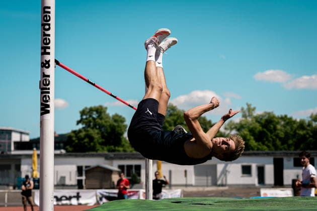Keon Schmidt-Gothan (Munich Athletics, 295, Hochsprung Maenner), GER, Leichtathletik, Athletics, Kurpfalz Gala, Weinheim, 23.05.2026, GER, Leichtathletik, Athletics, Kurpfalz Gala, Weinheim, 23.05.2026 Weinheim Copyright: xStefanxMayerx EP_SMR