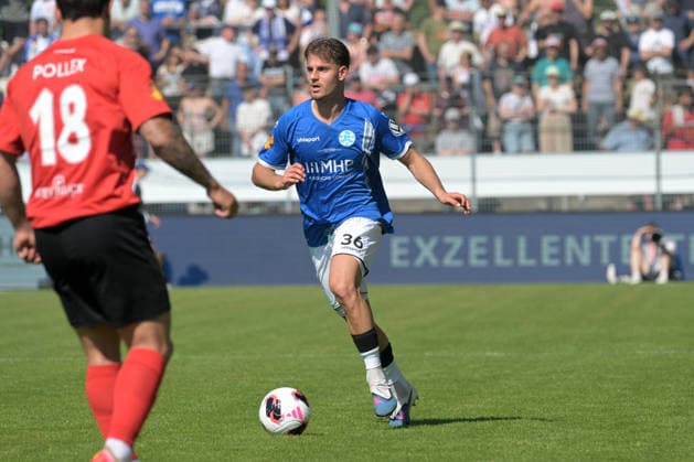 Mario Borac (SV Stuttgarter Kickers, 36) am mit Ball SV Stuttgarter Kickers vs. SG Sonnenhof Grossaspach, Fussball, Maenner, DB-Regio wfv-Pokalfinale, Saison 2025 2026, 23.05.2026 SV Stuttgarter Kickers vs. SG Sonnenhof Grossaspach, Fussball, Maenner, DB-Regio wfv-Pokalfinale, Saison 2025 2026, 23.05.2026 Stuttgart Copyright: xEibner-Pressefoto TobiasxBaurx EP_TBR