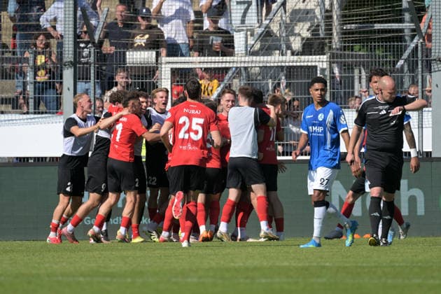Fabian Eisele (SG Sonnenhof Grossaspach, 23) jubeln ueber das Tor zum 0:2 SV Stuttgarter Kickers vs. SG Sonnenhof Grossaspach, Fussball, Maenner, DB-Regio wfv-Pokalfinale, Saison 2025 2026, 23.05.2026 SV Stuttgarter Kickers vs. SG Sonnenhof Grossaspach, Fussball, Maenner, DB-Regio wfv-Pokalfinale, Saison 2025 2026, 23.05.2026 Stuttgart Copyright: xEibner-Pressefoto TobiasxBaurx EP_TBR