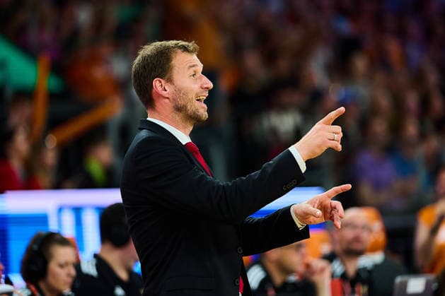 Anton Gavel (BMA365 Bamberg Baskets, Headcoach) GER, ratiopharm ulm vs. Bamberg Baskets, Basketball, Playoffs, Viertelfinale, 3. Spiel, EasyCredit BBL, Spielzeit 2025 2026, 23.05.2026 GER, ratiopharm ulm vs. Bamberg Baskets, Basketball, Playoffs, Viertelfinale, 3. Spiel, EasyCredit BBL, Spielzeit 2025 2026, 23.05.2026 Neu-Ulm Copyright: xEibner-Pressefoto GeraldxOelze-dexStoppanyx EP_ODS