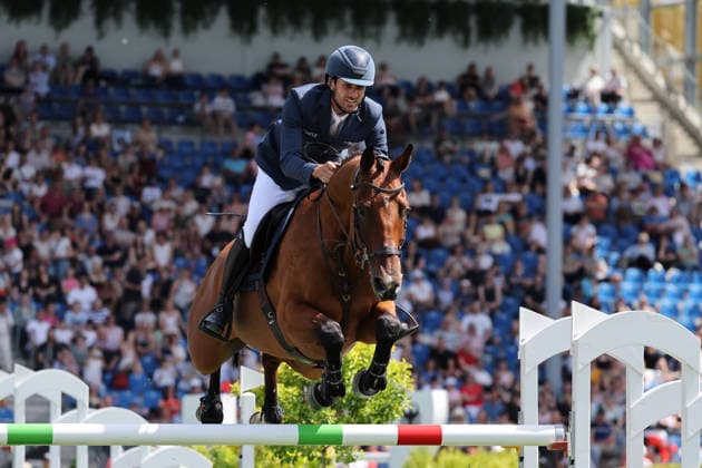 Christian Kukuk (GER) mit Pferd Fantasia de Wy, 2. Qualifikation Rolex Grand Prix CSI5* - Springprüfung mit Stechen, Weltfest des Pferdesports, CSI5*, World Equestrian Festival, TSCHIO Aachen 2026, TSCHIO statt CHIO 2026, Aachener Soers, 22. bis 24. Mai 2026, Reitsport, 23.05.2026, Aachen Aachener Soers Deutschland