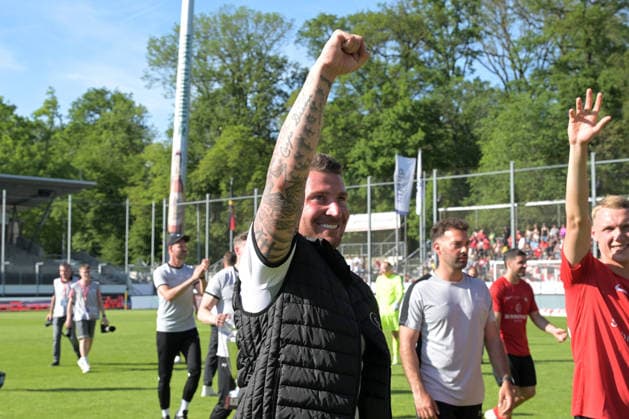Pascal Reinhardt (SG Sonnenhof Grossaspach, Trainer) SV Stuttgarter Kickers vs. SG Sonnenhof Grossaspach, Fussball, Maenner, DB-Regio wfv-Pokalfinale, Saison 2025 2026, 23.05.2026 SV Stuttgarter Kickers vs. SG Sonnenhof Grossaspach, Fussball, Maenner, DB-Regio wfv-Pokalfinale, Saison 2025 2026, 23.05.2026 Stuttgart Copyright: xEibner-Pressefoto TobiasxBaurx EP_TBR