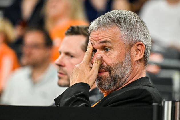 GER, BBL, Playoffs, ratiopharm Ulm vs BMA365 Bamberg Baskets 23.05.2026, ratiopharm arena, Neu-Ulm, GER, BBL, Playoffs, ratiopharm Ulm vs BMA365 Bamberg Baskets, im Bild Dr. Thomas Stoll (Ulm) kurz vor Spielende