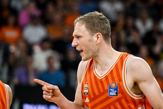GER, BBL, Playoffs, ratiopharm Ulm vs BMA365 Bamberg Baskets 23.05.2026, ratiopharm arena, Neu-Ulm, GER, BBL, Playoffs, ratiopharm Ulm vs BMA365 Bamberg Baskets, im Bild Christian Sengfelder (Ulm, 43)