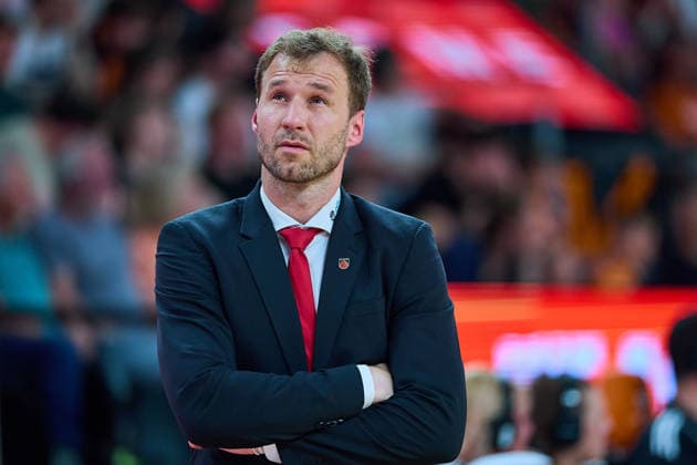 Anton Gavel (BMA365 Bamberg Baskets, Headcoach) GER, ratiopharm ulm vs. Bamberg Baskets, Basketball, Playoffs, Viertelfinale, 3. Spiel, EasyCredit BBL, Spielzeit 2025 2026, 23.05.2026 GER, ratiopharm ulm vs. Bamberg Baskets, Basketball, Playoffs, Viertelfinale, 3. Spiel, EasyCredit BBL, Spielzeit 2025 2026, 23.05.2026 Neu-Ulm Copyright: xEibner-Pressefoto GeraldxOelze-dexStoppanyx EP_ODS