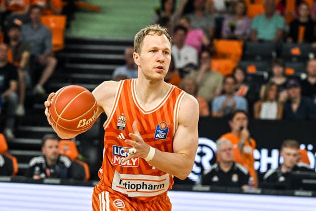 GER, BBL, Playoffs, ratiopharm Ulm vs BMA365 Bamberg Baskets 23.05.2026, ratiopharm arena, Neu-Ulm, GER, BBL, Playoffs, ratiopharm Ulm vs BMA365 Bamberg Baskets, im Bild Christian Sengfelder (Ulm, 43)