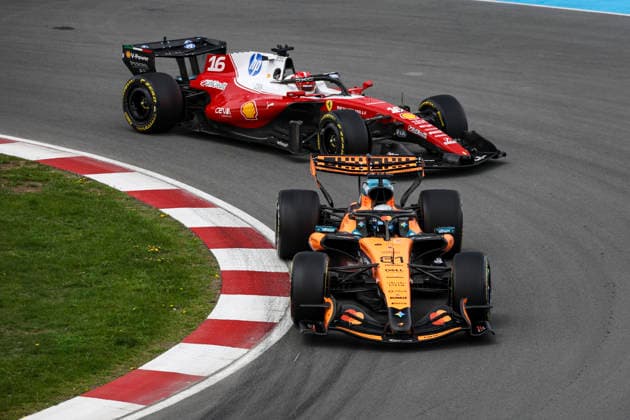 F1 - CANADIAN GRAND PRIX 2026 81 PIASTRI Oscar (aus), McLaren F1 Team MCL40, action 16 LECLERC Charles (mco), Scuderia Ferrari SF-26, action during the Formula 1 Grand Prix du Canada 2026, 5th round of the 2026 Formula One World Championship, WM, Weltmeisterschaft from May 22 to 24, 2026 on the Circuit Gilles Villeneuve, in Montrà al, Canada - Montrà alCanada Copyright: xXavixBonillax