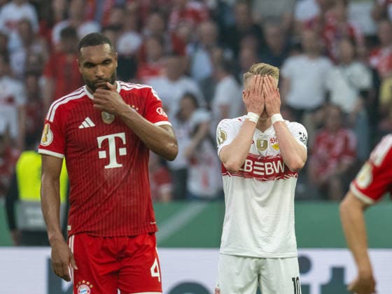Frust bei Chris Fuehrich (VfB Stuttgart, 10) nach einer vergebenen Torchance, . GER, FC Bayern Muenchen vs. VfB Stuttgart, Fussball, Herren, DFB-Pokal, Finale, Spielzeit 2025 2026, 23.05.2026, DFL DFB REGULATIONS PROHIBIT ANY USE OF PHOTOGRAPHS AS IMAGE SEQUENCES AND OR QUASI-VIDEO, GER, FC Bayern Muenchen vs. VfB Stuttgart, Fussball, Herren, DFB-Pokal, Finale, Spielzeit 2025 2026, 23.05.2026 Berlin Copyright: xEibner-Pressefoto WolfgangxFrankx EP_WFK