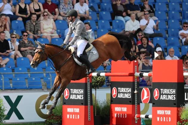 Philipp Weishaupt (GER) mit Pferd Aberdeen Z, 2. Platz, bester Deutscher, S9 - Preis des Handwerks, Youngster-Tour Finale, CSIYH1* - Springprüfung mit Stechen für junge Pferde , Weltfest des Pferdesports, World Equestrian Festival, TSCHIO Aachen 2026, TSCHIO statt CHIO 2026, Aachener Soers, 22. bis 24. Mai 2026, Reitsport, 24.05.2026, Aachen Aachener Soers Deutschland