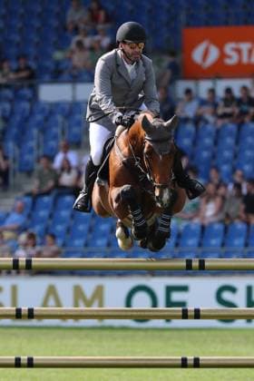 Philipp Weishaupt (GER) mit Pferd Aberdeen Z, 2. Platz, bester Deutscher, S9 - Preis des Handwerks, Youngster-Tour Finale, CSIYH1* - Springprüfung mit Stechen für junge Pferde , Weltfest des Pferdesports, World Equestrian Festival, TSCHIO Aachen 2026, TSCHIO statt CHIO 2026, Aachener Soers, 22. bis 24. Mai 2026, Reitsport, 24.05.2026, Aachen Aachener Soers Deutschland