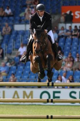 Richard Vogel (GER) mit Pferd United Call JPS, Sohn von Spitzenpferd United Touch, S9 - Preis des Handwerks, Youngster-Tour Finale, CSIYH1* - Springprüfung mit Stechen für junge Pferde , Weltfest des Pferdesports, World Equestrian Festival, TSCHIO Aachen 2026, TSCHIO statt CHIO 2026, Aachener Soers, 22. bis 24. Mai 2026, Reitsport, 24.05.2026, Aachen Aachener Soers Deutschland