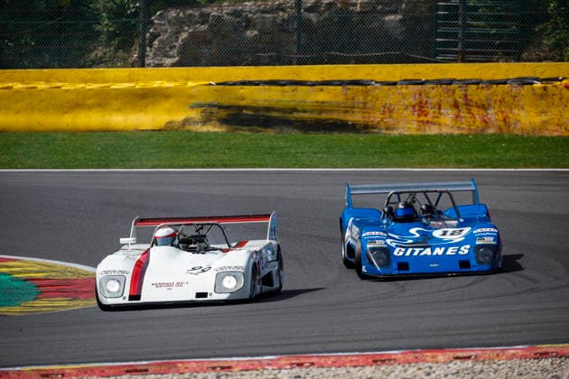 LE MANS CLASSIC SERIES 2026 - SPA-CLASSIC 99 MEEKER Cal (can), Lola T292 1973, Proto 2 +2L, Classic Endurance Racing 2, action with 12 NGUYEN Stà phane (fra), Lola T282 1973, Proto 2 +2L, Classic Endurance Racing 2 during the 2026 Spa-Classic, 2nd round of the Le Mans Classic Series 2026, from May 22 to 24 in Circuit de Spa-Francorchamps, in Stavelot, Belgium - StavelotBelgium Copyright: xGREGORYxLENORMANDx