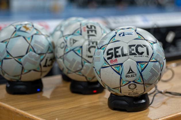 Die Spielbaelle liegen bereit. Bergischer HC vs. THW KIel, Handball, DAIKIN HBL, 32. Spieltag, Saison 2025 2026, 24.05.2026 Bergischer HC vs. THW Kiel, Handball, DAIKIN HBL, 32. Spieltag, Saison 2025 2026, 24.05.2026 Duesseldorf Copyright: xEibner-Pressefoto ThomasxHaeslerx EP_THR