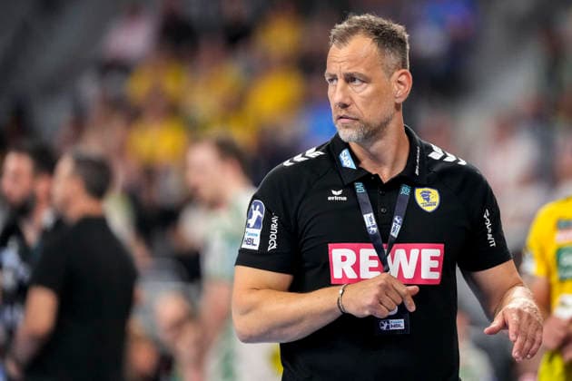 Maik Machulla (Trainer, Cheftrainer, RNL), Einzelbild, Einzelfoto, Aktion, Action, 24.05.2026, Mannheim (Deutschland), Handball, Bundesliga, Rhein-Neckar Löwen - SC Magdeburg