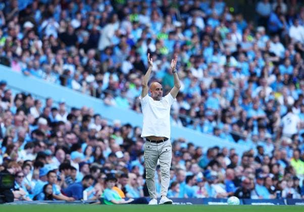 Manchester City manager Pep Guardiola Manchester City v Aston Villa, Premier League, Football, Etihad Stadium, Manchester, UK - 24 May 2026Manchester Etihad Stadium United Kingdom EDITORIAL USE ONLY No use with unauthorised audio, video, data, fixture lists, club league logos or live services. Online in-match use limited to 120 images, no video emulation. No use in betting, games or single club league player publications. Copyright: xMattxWest Shutterstockx 16889851j