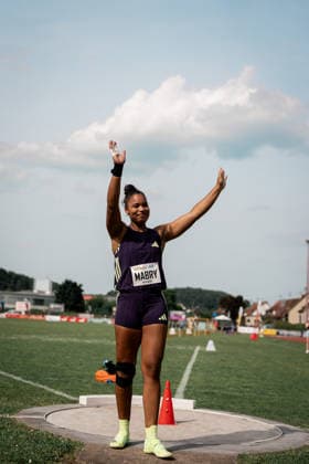 Yemisi Mabry (MTG Mannheim, 93, Kugelstossen Frauen), GER, Leichtathletik, Athletics, Pfingstsportfest, Rehlingen, 24.05.2026, GER, Leichtathletik, Athletics, Pfingstsportfest, Rehlingen, 24.05.2026 Rehlingen Copyright: xStefanxMayerx EP_SMR