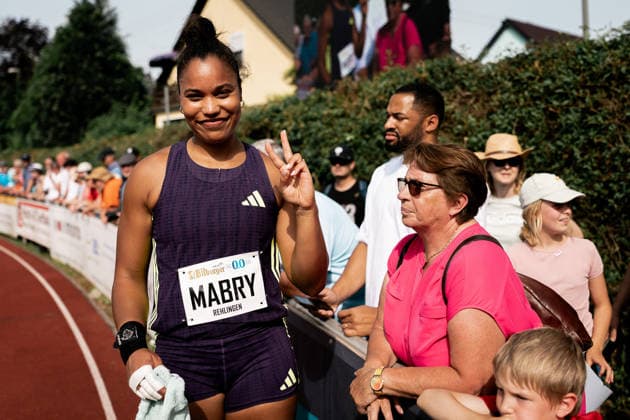 Yemisi Mabry (MTG Mannheim, 93, Kugelstossen Frauen), GER, Leichtathletik, Athletics, Pfingstsportfest, Rehlingen, 24.05.2026, GER, Leichtathletik, Athletics, Pfingstsportfest, Rehlingen, 24.05.2026 Rehlingen Copyright: xStefanxMayerx EP_SMR