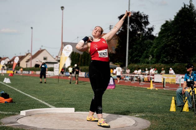 Alina Kenzel (VfB Stuttgart 1893, 73, Kugelstossen Frauen), GER, Leichtathletik, Athletics, Pfingstsportfest, Rehlingen, 24.05.2026, GER, Leichtathletik, Athletics, Pfingstsportfest, Rehlingen, 24.05.2026 Rehlingen Copyright: xStefanxMayerx EP_SMR