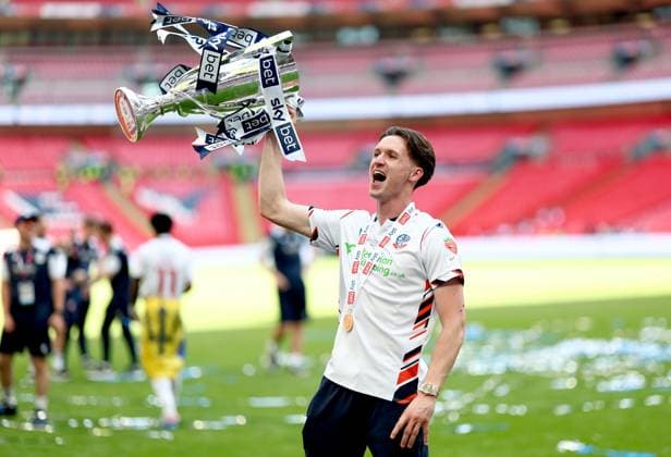 Eoin Toal of Bolton Wanderers celebrates after winning the Sky Bet EFL League One Play-off Final and promotion to the Sky Bet EFL Championship Bolton Wanderers v Stockport County, EFL Sky Bet League One, Play-Off Final, Football, Wembley Stadium, London, UK - 24 May 2026London Wembley Stadium United Kingdom EDITORIAL USE ONLY No use with unauthorised audio, video, data, fixture lists, club league logos or live services. Online in-match use limited to 120 images, no video emulation. No use in betting, games or single club league player publications. Copyright: xSimonxDael Shutterstockx 16889811ig