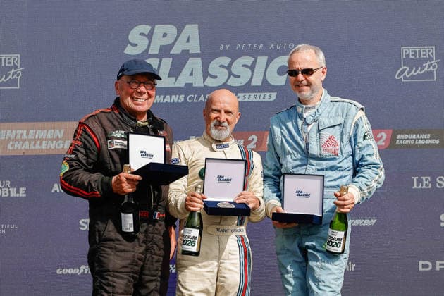 LE MANS CLASSIC SERIES 2026 - SPA-CLASSIC JULLY Marc (che), Porsche 356 (B) S 75 Hardtop-Coupà T 5 1961, The Gentlemen Challenge, portrait, GORDON Marc (gbr), Jaguar XK150 S Coupe 1961, The Gentlemen Challenge, portrait, during the 2026 Spa-Classic, 2nd round of the Le Mans Classic Series 2026, from May 22 to 24 in Circuit de Spa-Francorchamps, in Stavelot, Belgium - StavelotBelgium Copyright: xPauloxMariax