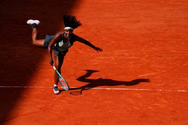 Hailey Baptiste in first round action French Open Tennis, Day One, Tennis, Roland Garros, Paris, France - 24 May 2026Paris Roland Garros France EDITORIAL USE ONLY No use with unauthorised audio, video, data, fixture lists, club league logos or live services. Online in-match use limited to 120 images, no video emulation. No use in betting, games or single club league player publications. Copyright: xJavierxGarcia Shutterstockx 16889883ct