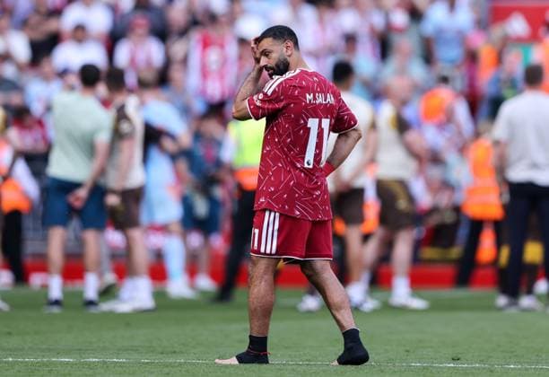 Liverpool s Mo Salah reacts after the match Liverpool v Brentford, Premier League, Football, Anfield, Liverpool, UK - 24 May 2026Liverpool Anfield United Kingdom EDITORIAL USE ONLY No use with unauthorised audio, video, data, fixture lists, club league logos or live services. Online in-match use limited to 120 images, no video emulation. No use in betting, games or single club league player publications. Copyright: xAlexxDodd Shutterstockx 16889846bj