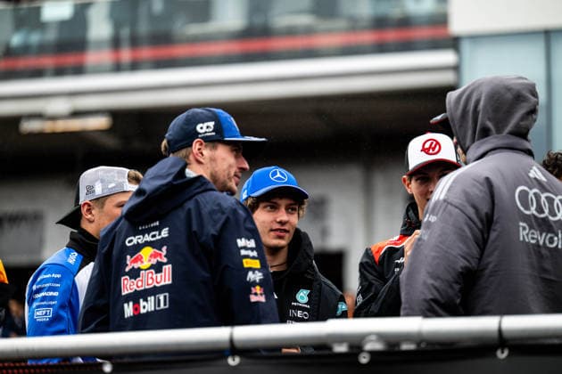 F1 - CANADIAN GRAND PRIX 2026 VERSTAPPEN Max (nld), Red Bull Racing Ford RB22, portrait KIMI ANTONELLI Andrea (ita), Mercedes AMG F1 Team W16, portrait during the Formula 1 Grand Prix du Canada 2026, 5th round of the 2026 Formula One World Championship, WM, Weltmeisterschaft from May 22 to 24, 2026 on the Circuit Gilles Villeneuve, in Montrà al, Canada - Montrà alCanada Copyright: xALBERTOxVIMERCATIx