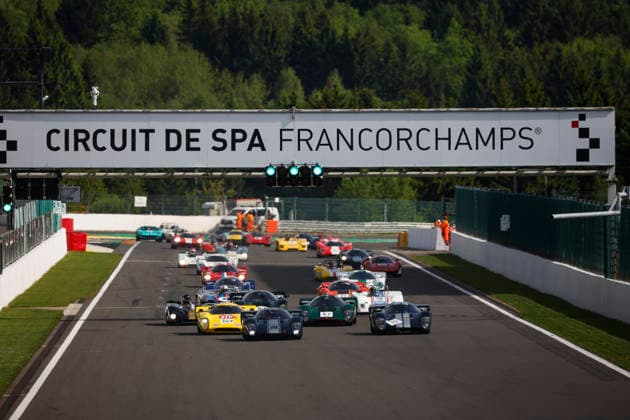 LE MANS CLASSIC SERIES 2026 - SPA-CLASSIC 70 MAGNUSSEN Jan (dnk), WARD Chris (gbr), Lola T70 Mk.3B GT 1969, Proto 1 +2L, Classic Endurance Racing 1, action with 35 MILLE Armand (fra), Lola T70 Mk.3B GT 1969, Proto 1 +2L, Classic Endurance Racing 1 during the 2026 Spa-Classic, 2nd round of the Le Mans Classic Series 2026, from May 22 to 24 in Circuit de Spa-Francorchamps, in Stavelot, Belgium - StavelotBelgium Copyright: xGREGORYxLENORMANDx