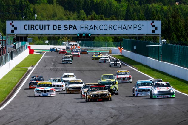 LE MANS CLASSIC SERIES 2026 - SPA-CLASSIC 74 Leo G. (deu), BMW 3.0 CSL 1975, TC2, Heritage Touring Cup 1, action, start with 01 GUENAT Maxime (che), Ford Capri RS 3100 1975, TC2, Heritage Touring Cup 1 during the 2026 Spa-Classic, 2nd round of the Le Mans Classic Series 2026, from May 22 to 24 in Circuit de Spa-Francorchamps, in Stavelot, Belgium - Copyright: xGREGORYxLENORMANDx