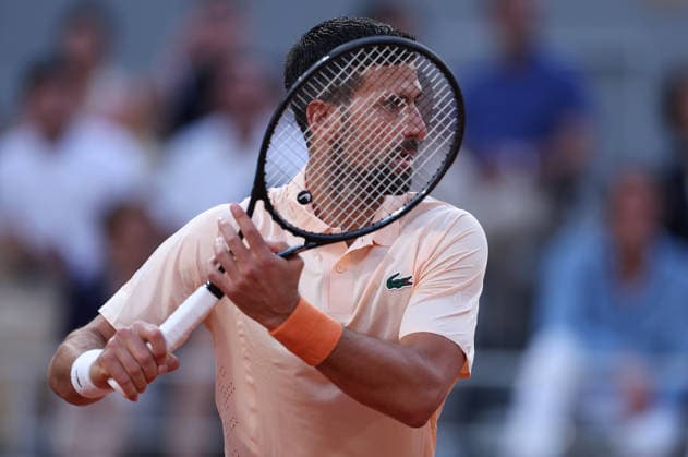 Novak Djokovic of Serbia in action French Open Tennis, Day One, Tennis, Roland Garros, Paris, France - 24 May 2026Paris Roland Garros France EDITORIAL USE ONLY No use with unauthorised audio, video, data, fixture lists, club league logos or live services. Online in-match use limited to 120 images, no video emulation. No use in betting, games or single club league player publications. Copyright: xEllaxLing Shutterstockx 16889886k