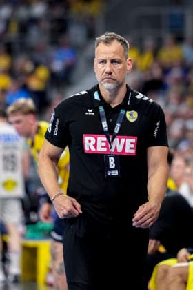 Maik Machulla (Trainer, Cheftrainer, RNL), Einzelbild, Einzelfoto, Aktion, Action, 24.05.2026, Mannheim (Deutschland), Handball, Bundesliga, Rhein-Neckar Löwen - SC Magdeburg
