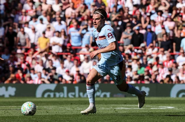 Brentford s Mathias Jensen Liverpool v Brentford, Premier League, Football, Anfield, Liverpool, UK - 24 May 2026Liverpool Anfield United Kingdom EDITORIAL USE ONLY No use with unauthorised audio, video, data, fixture lists, club league logos or live services. Online in-match use limited to 120 images, no video emulation. No use in betting, games or single club league player publications. Copyright: xAlexxDodd Shutterstockx 16889846cu