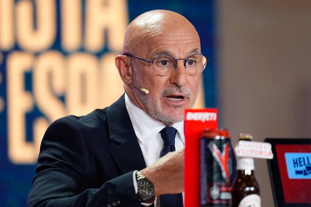 May 25, 2026, Madrid, Madrid, Spain: Luis de la Fuente, head coach of Spain, attends his press conference, PK, Pressekonferenz to announce the squad list for the World Cup 2026 at Edificio Telefonica on May 25, 2026, Madrid, Spain. Press Conference Luis De La Fuente - World Cup 2026 - ZUMAa181 20260525_zaa_a181_027 Copyright: xDennisxAgyemanx
