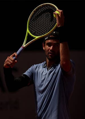 Matteo Berrettini of Italy in action French Open Tennis, Day Two, Tennis, Roland Garros, Paris, France - 25 May 2026Paris Roland Garros France EDITORIAL USE ONLY No use with unauthorised audio, video, data, fixture lists, club league logos or live services. Online in-match use limited to 120 images, no video emulation. No use in betting, games or single club league player publications. Copyright: xEllaxLing Shutterstockx 16889920k